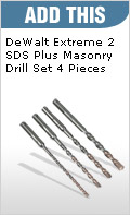 Add This DeWalt Exterme 2 SDS Plus Masonry Drill Set 4 Pieces Only £12.67