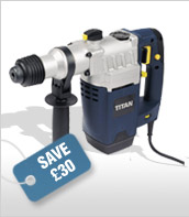 Titan 6kg SDS Plus Drill Now £49.67 Was £79.67** Save £30
