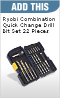 Add This Ryobi Combination Quick Change Drill Bit Set 22 Pieces Only £15.65