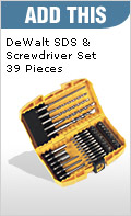 Add This DeWalt SDS & Screwdriver Set 39 Pieces Only £39.74