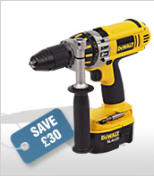 DeWalt 14.4V Combi Drill Now £209.88 Was £239.88** Save £30
