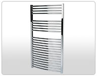 Curved Chrome Towel Radiator 600 x 1100mm Only £87.10