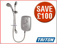 Triton Excite Satin Shower Now £154.49 Was £254.49**³ Save £100