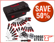 Forge Steel 75 Piece Screwdriver Set Now £19.99 Was £39.99*³ Save 50%