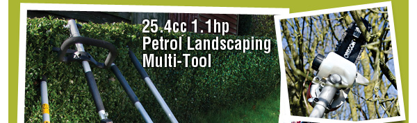 25.4cc 1.1hp Petrol Landscaping Multi-Tool Now Only £149.99 Was £179.99** Save £30 - Hurry! Ends Midnight Tonight!#