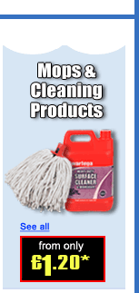 Mops and Cleaning Products From Only GBP 1.20*