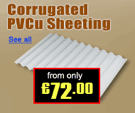 Corrugated PVCu Sheeting From Only GBP 72.00