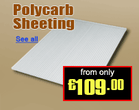 Polycarb Sheeting & Accessories From Only GBP 109.00