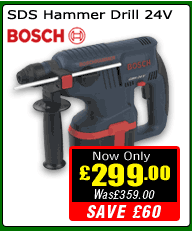 Bosch SDS Hammer Drill 24V - Now only &pound;299.00 - Was &pound;359.00 -  Save &pound;60